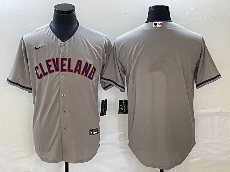 Men%27s Cleveland Guardians Gray Blank Cool Base Stitched Jersey->houston astros->MLB Jersey